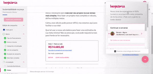 Atendimento de consultoria em projetos